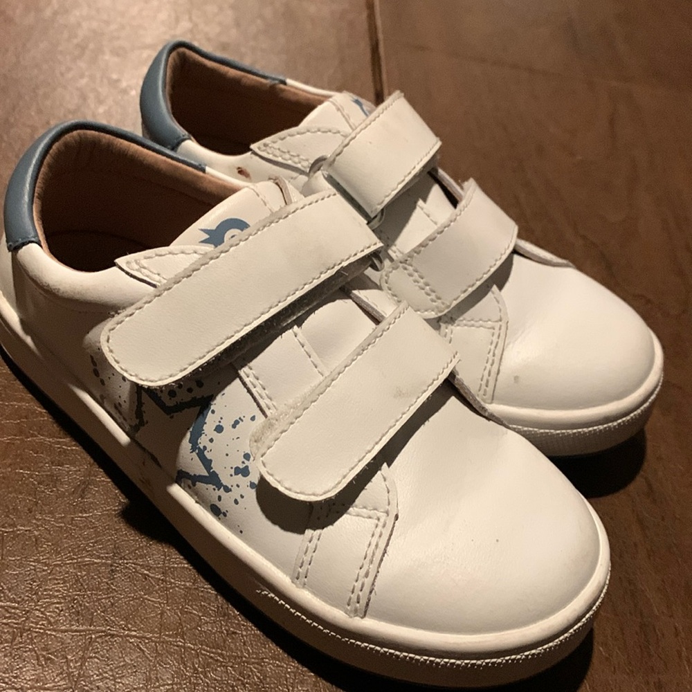 Old Soles Kids' Splash Sneaker In Snow/indigo/indigo Sole